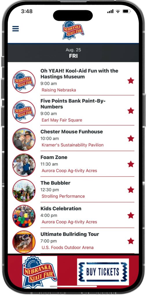 2023 State Fair Daily Schedules Nebraska State Fair