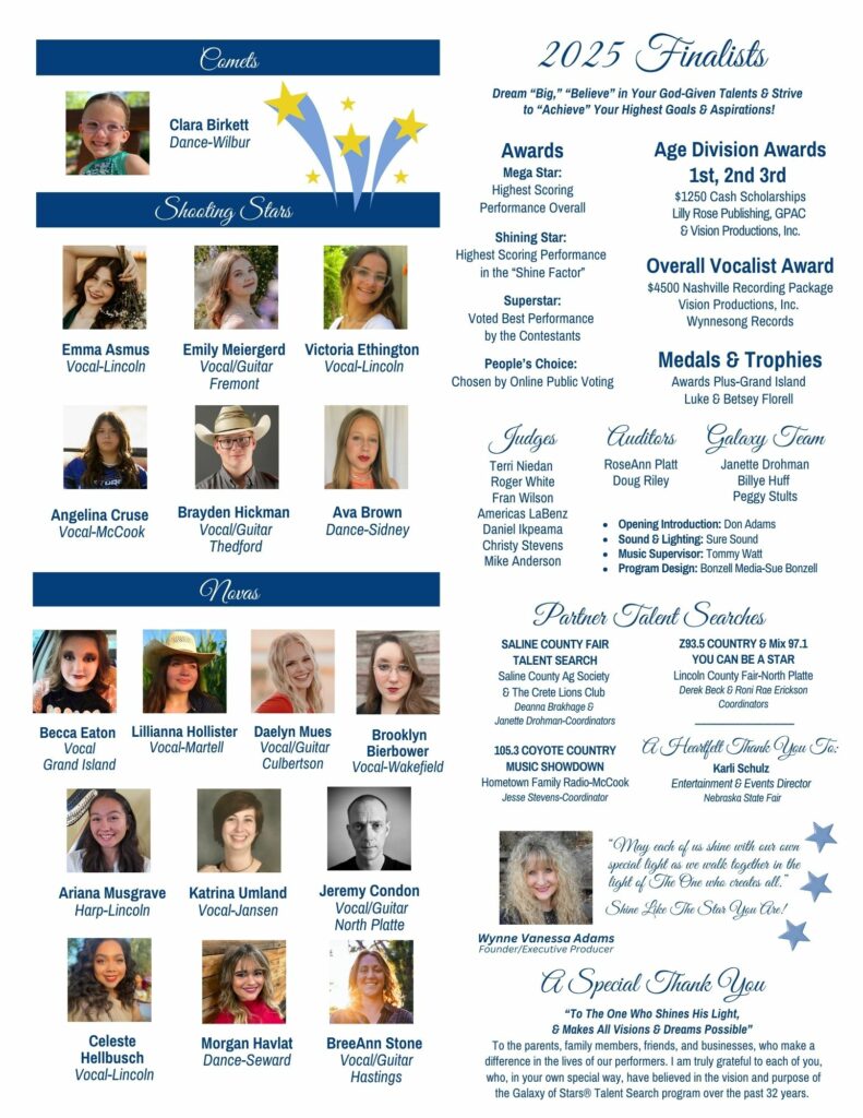 Galaxy of Stars Program Page 2