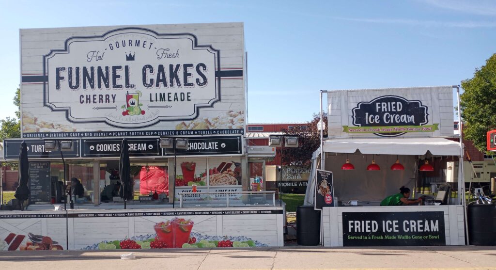 freund funnel cakes fried ice cream